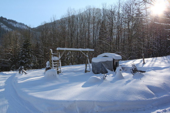 Umgebung im Winter Haus Waldwinkel