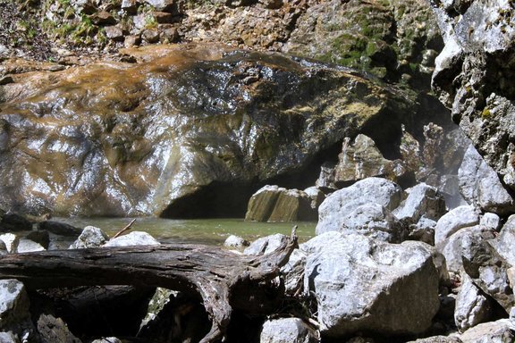 Der Wasserfall zu Schoßrinn im Chiemgau 